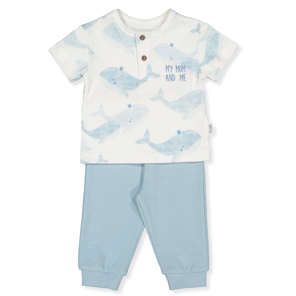 PIJAMA DE DOS PIEZAS WHALES