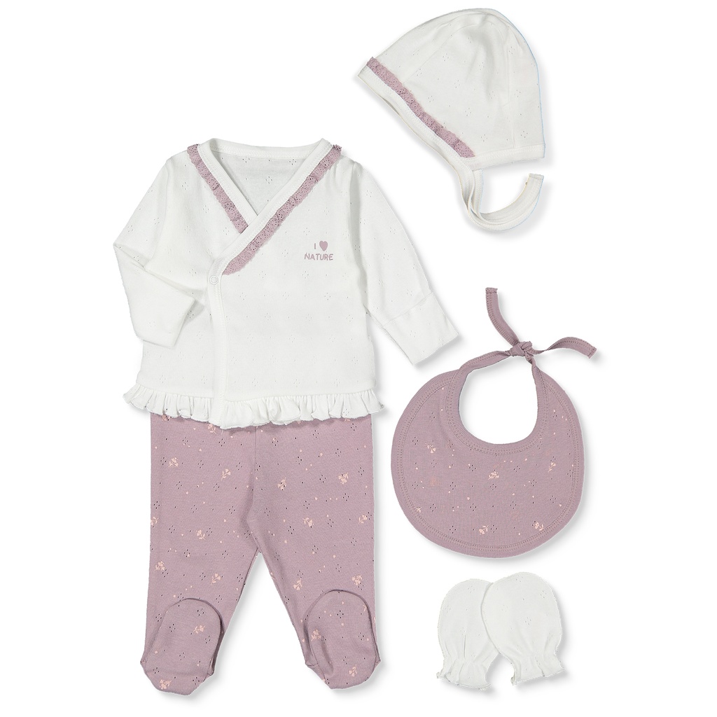 SET DE 5 PIEZAS NATURE